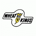 1972 73-1981 82 Brandon Wheat Kings Primary Logo Light Iron-on Stickers (Heat Transfers)