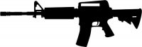 Black M15 A1 Carbine