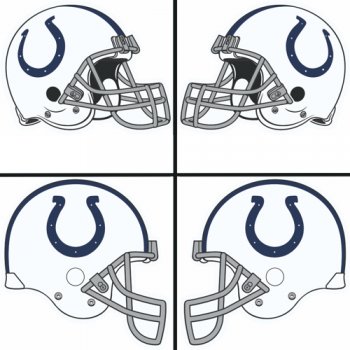 Indianapolis Colts Helmet Logo  Light Iron-on Stickers (Heat Transfers)