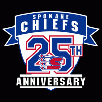 2009 10 Spokane Chiefs Anniversary Logo Light Iron-on Stickers (Heat Transfers)