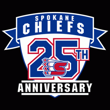 2009 10 Spokane Chiefs Anniversary Logo Light Iron-on Stickers (Heat Transfers)