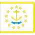 Rhode Island State Flag Light Iron On Stickers (Heat Transfers)