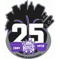 Sacramento Kings Anniversary Logo  Light Iron-on Stickers (Heat Transfers)