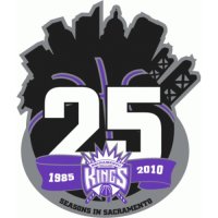 Sacramento Kings Anniversary Logo  Light Iron-on Stickers (Heat Transfers)