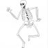 Human Skeleton Halloween Light Iron On Stickers (Heat Transfers)