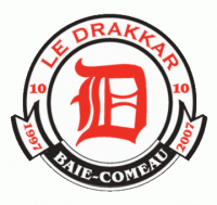 2006 07 Baie-Comeau Drakkar Anniversary Logo Light Iron-on Stickers (Heat Transfers)