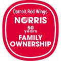 Detroit Red Wings Anniversary Logo  Light Iron-on Stickers (Heat Transfers)