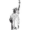 Statue of Liberty Light Iron On Stickers (Heat Transfers) version 1