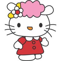 Hello Kitty Light Iron On Stickers (Heat Transfers) version 13