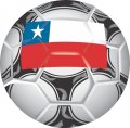 Chile Soccer Light Iron-on Stickers (Heat Transfers)