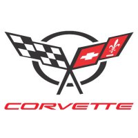 Corvette logo Light Iron On Stickers (Heat Transfers) version 1