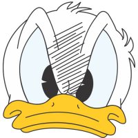 Donald Duck Light Iron On Stickers (Heat Transfers) version 20