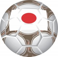 Japan Soccer Light Iron-on Stickers (Heat Transfers)