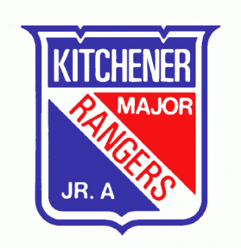 1979 80-1990 91 Kitchener Rangers Primary Logo Light Iron-on Stickers (Heat Transfers)