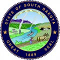 South Dakota Seal Light Iron On Stickers (Heat Transfers)