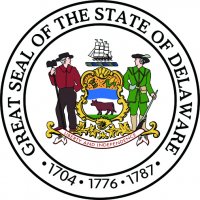 Delaware Seal Light Iron On Stickers (Heat Transfers)