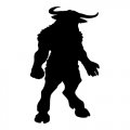 Bull Creature Light Iron On Stickers (Heat Transfers)