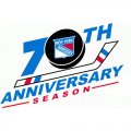 New York Rangers Anniversary Logo  Light Iron-on Stickers (Heat Transfers)