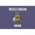 Wisconsin State Flag Light Iron On Stickers (Heat Transfers)