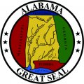 Alabama Seal Light Iron On Stickers (Heat Transfers)