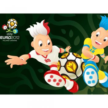 UEFA Euro 2012 Poland-Ukraine Light Iron-on Stickers (Heat Transfers) 1