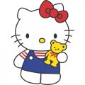 Hello Kitty Light Iron On Stickers (Heat Transfers) version 4