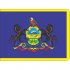 Pennsylvania State Flag Light Iron On Stickers (Heat Transfers)