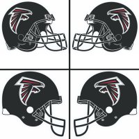 Atlanta Falcons Helmet Logo  Light Iron-on Stickers (Heat Transfers)