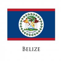 BELIZE Flags light iron ons