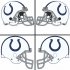 Indianapolis Colts Helmet Logo  Light Iron-on Stickers (Heat Transfers)