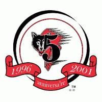 2000 01 Rouyn-Noranda Huskies Anniversary Logo Light Iron-on Stickers (Heat Transfers)