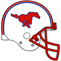 0-Pres Southern Methodist Mustangs Helmet Logo Light Iron-on Stickers (Heat Transfers)