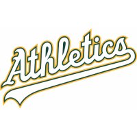 Oakland Athletics Script Logo  Light Iron-on Stickers (Heat Transfers)