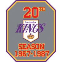 Los Angeles Kings Anniversary Logo  Light Iron-on Stickers (Heat Transfers)