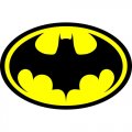 Batman Light Iron On Stickers (Heat Transfers) version 5