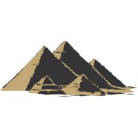 Pyramids Light Iron On Stickers (Heat Transfers) version 2