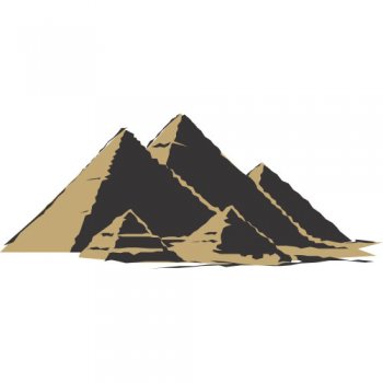 Pyramids Light Iron On Stickers (Heat Transfers) version 2