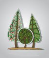 Personalized Christmas Trees Light Iron On Stickers (Heat Transfers) 4