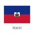 HAITI Flags light iron ons