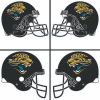 Jacksonville Jaguars Helmet Logo  Light Iron-on Stickers (Heat Transfers)