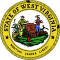 West Virginia Seal Light Iron On Stickers (Heat Transfers)