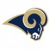 St. Louis Rams Primary Logo  Light Iron-on Stickers (Heat Transfers)