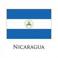 NICARAGUA Flags light iron ons