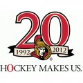 Ottawa Senators Anniversary Logo  Light Iron-on Stickers (Heat Transfers)