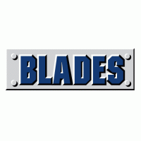 2000 01-2004 05 Saskatoon Blades Wordmark Logo Light Iron-on Stickers (Heat Transfers)