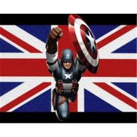 Captain America light-colored apparel iron on stickers 16