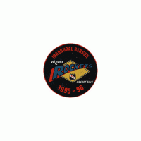 1995 96 Kelowna Rockets Anniversary Logo Light Iron-on Stickers (Heat Transfers)