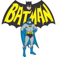 Batman Light Iron On Stickers (Heat Transfers) version 4