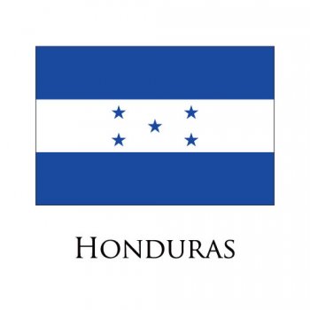 HONDURAS Flags light iron ons