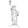 Statue of Liberty Light Iron On Stickers (Heat Transfers) version 1